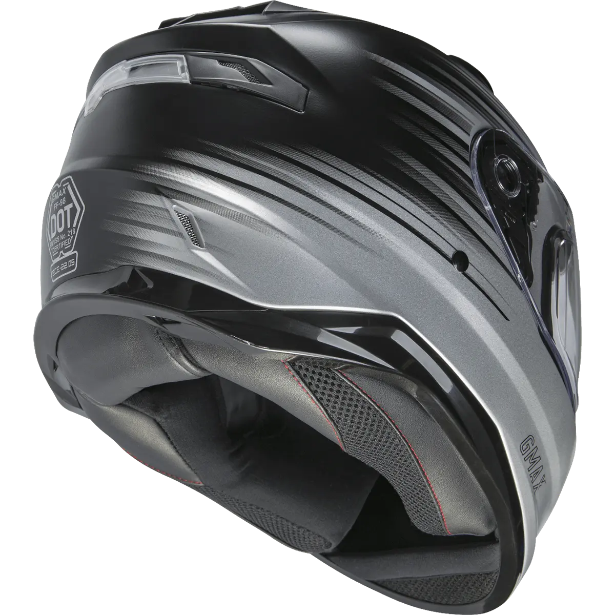 gmax full face motorcycle helmet GMAX FF-98 Reliance Full Face Helmet – Silver/Black – Eagle Leather