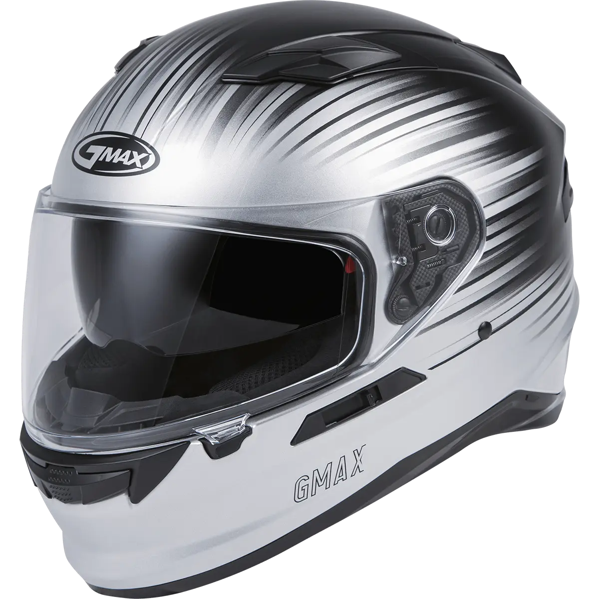 gmax motorcycle helmet GMAX FF-98 Reliance Full Face Helmet – Silver/Black – Eagle Leather