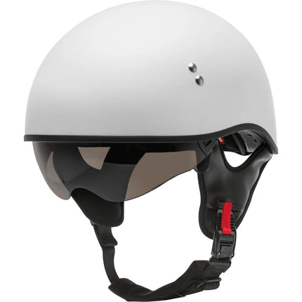GMAX HH-65 Naked Half Helmet, Matte White finish view