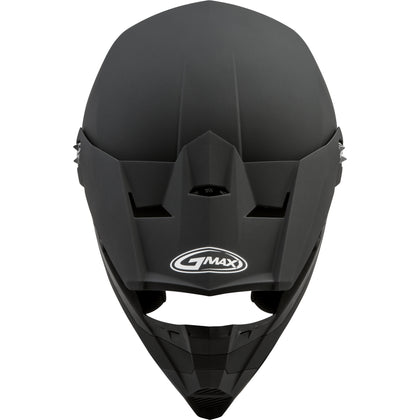 GMAX MX-46 off-road helmet in matte black, top view