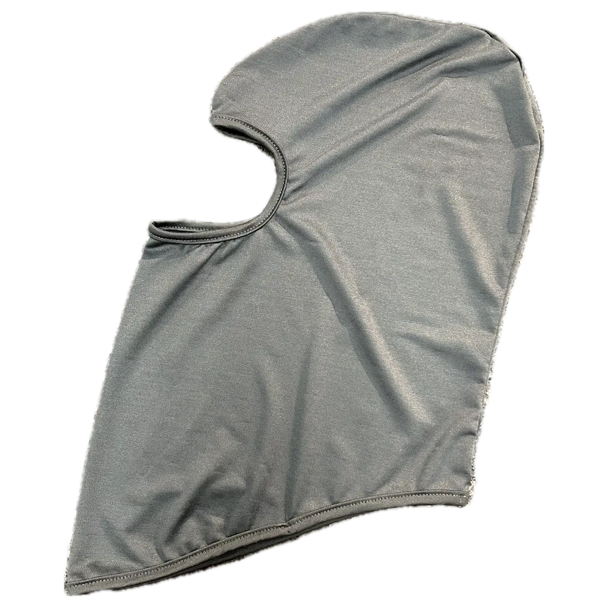 Gray motorcycle balaclava face mask for riding, providing full head and neck coverage.