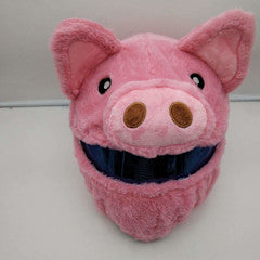 Helmet Cover - Piggy: Turn your helmet into a happy piggy with this cute and noticeable helmet cover