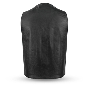 Eagle Gun Runner Tall leather vest single-panel back view
