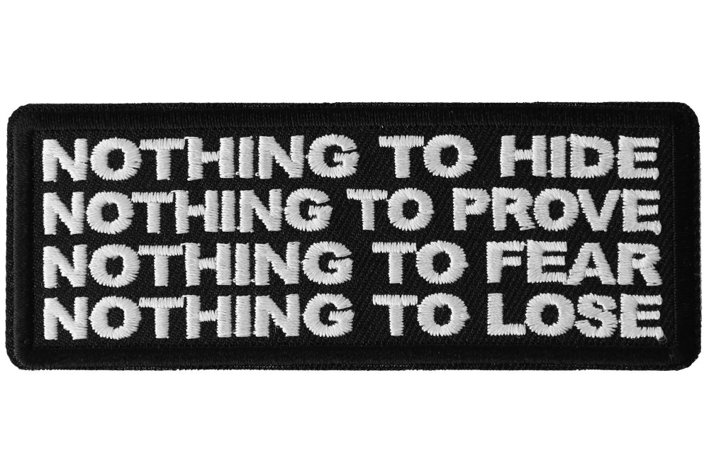 Nothing To Hide Patch
