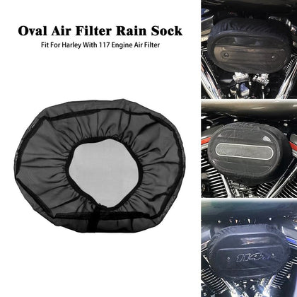 Harley oval air cleaner rain sock fitment examples