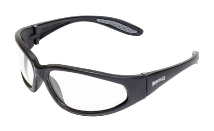 Hercules 24 Clear To Smoke: NEW PHOTOCHROMIC LENSES
MOTORCYCLE SAFETY SUNGLASSES

Meets ANSI Z87