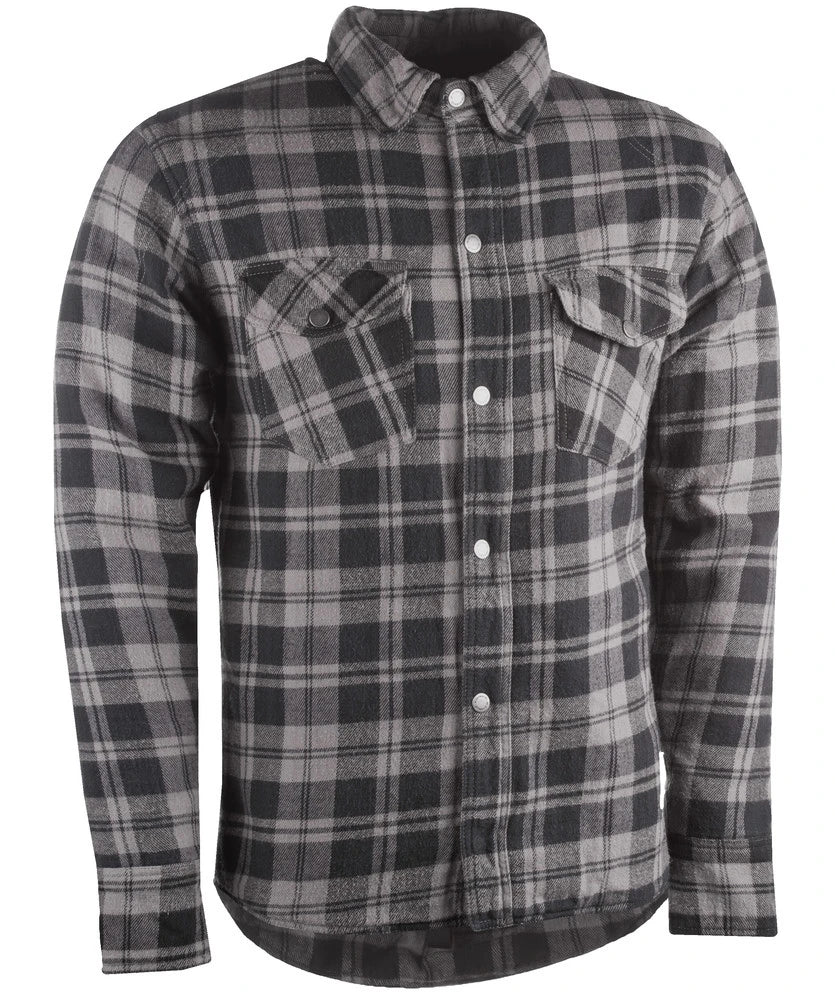 Highway 21 Marksman Flannel Black/Grey front view