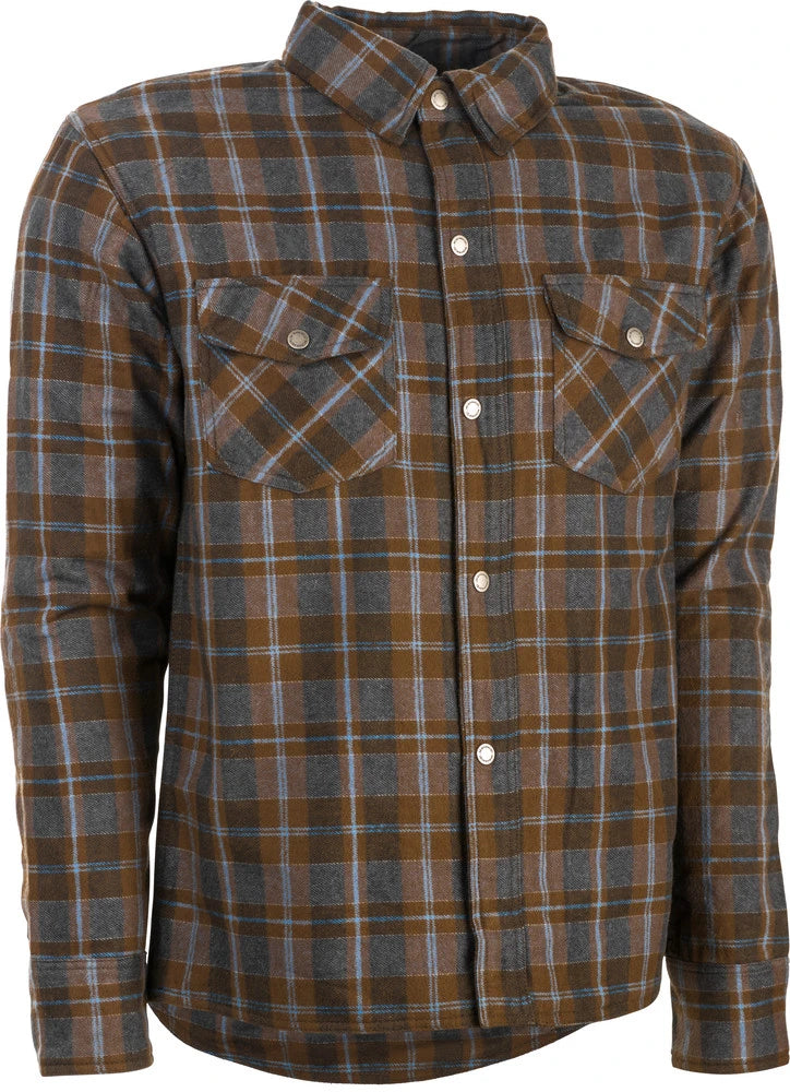 Highway 21 Marksman Flannel Brown/Tan front view