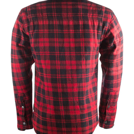 Highway 21 Marksman Flannel Black/Red rear action-back view
