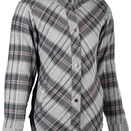 Highway 21 Women's Rogue Flannel, Pink/Grey, front view