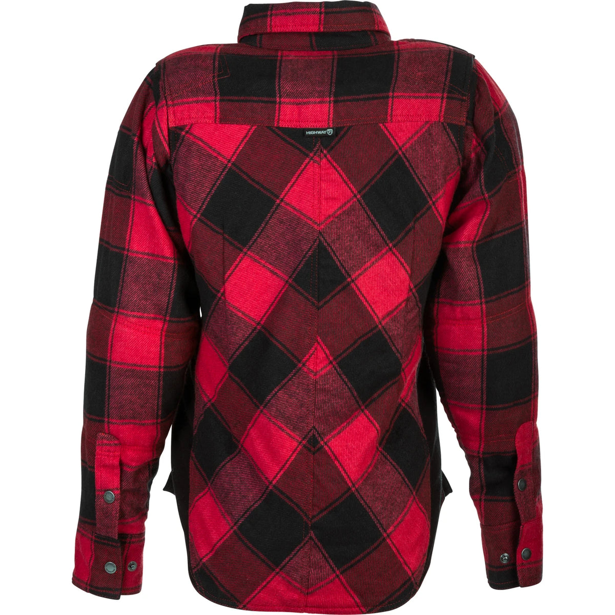 Highway 21 Women's Rogue Flannel, Red/Black, rear view