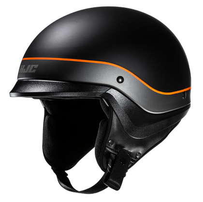 HJC C20 Probe Orange half helmet - side view