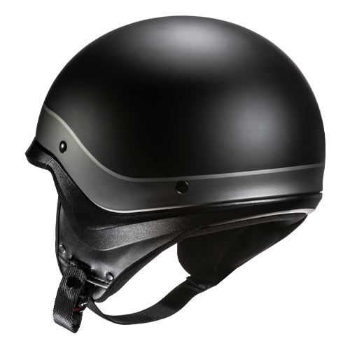 HJC C20 Probe Silver half helmet - rear view