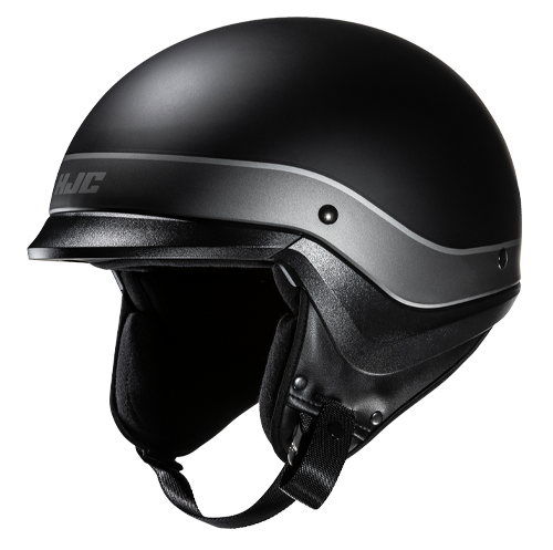HJC C20 Probe Silver half helmet - side view