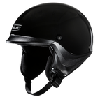 HJC C20 Solid Gloss Black half helmet - side view