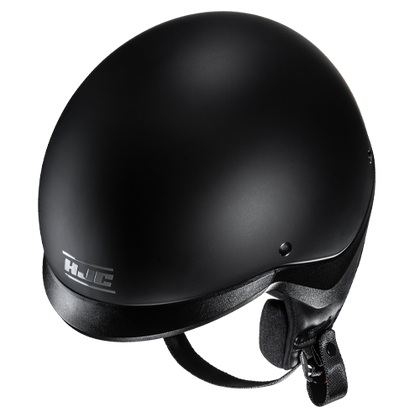 HJC C20 Solid Matte Black half helmet - front view
