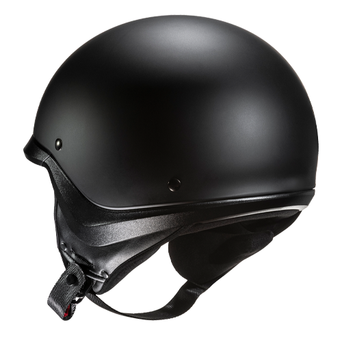 HJC C20 Solid Matte Black half helmet - interior view
