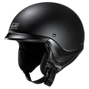 HJC C20 Solid Matte Black half helmet - side view