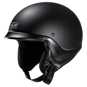 HJC C20 Solid Matte Black half helmet - side view