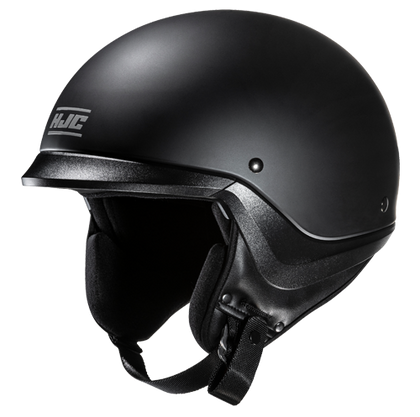 HJC C20 Solid Matte Black half helmet - side view