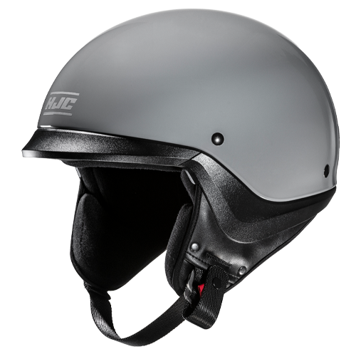 HJC C20 Solid Nardo Gray half helmet - side view