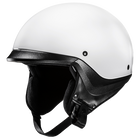 HJC C20 Solid Pearl White half helmet - side view