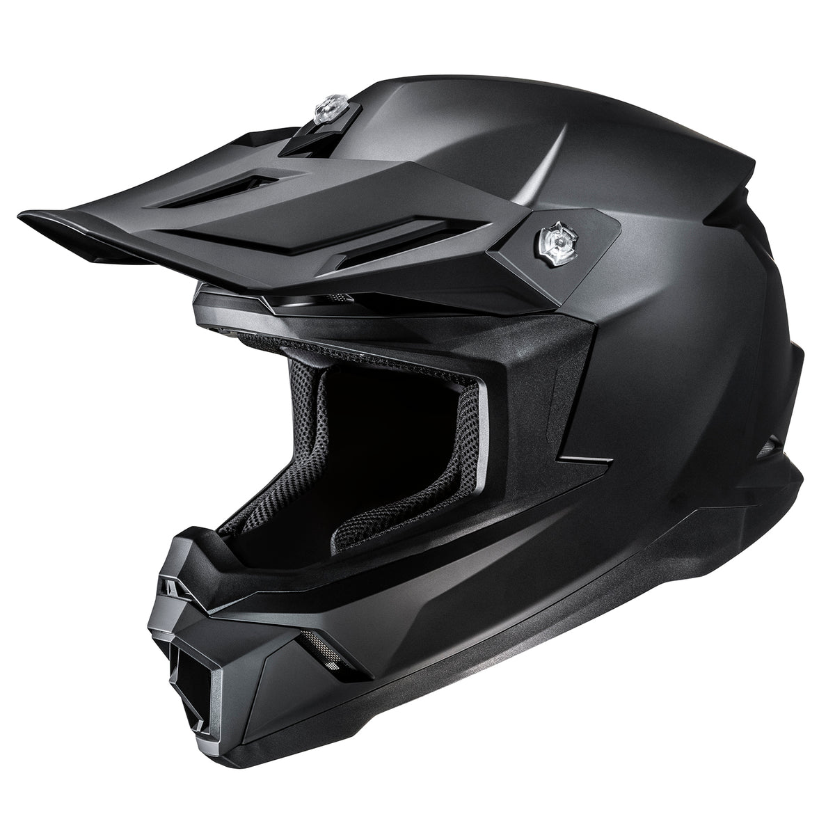 HJC C50 Matte Black front three-quarter view