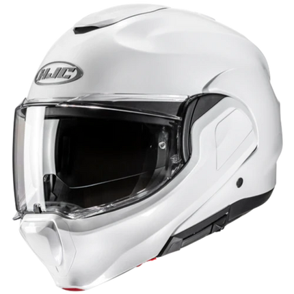HJC F100 Solid helmet in White, front three-quarter view