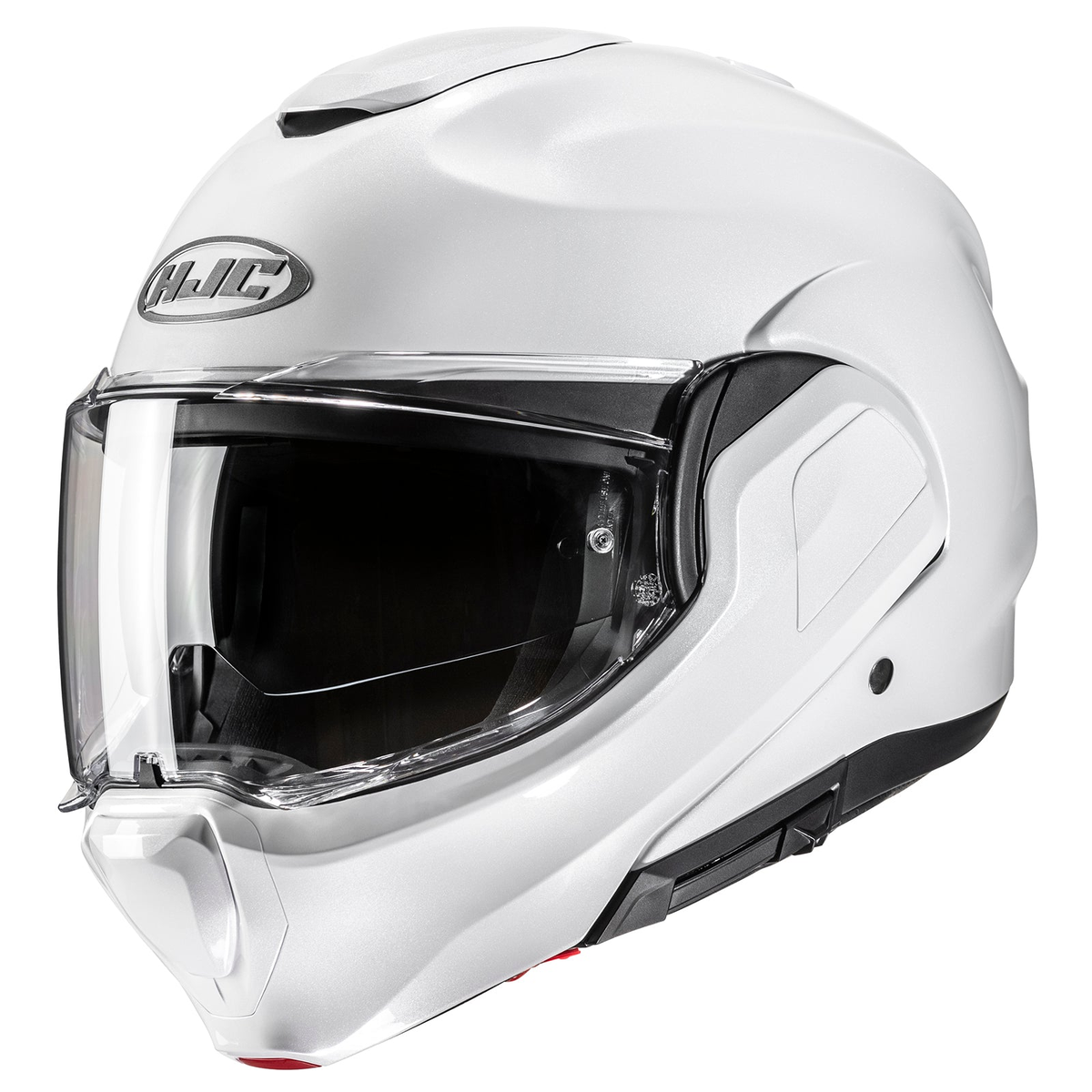 HJC F100 Solid helmet in White, front three-quarter view