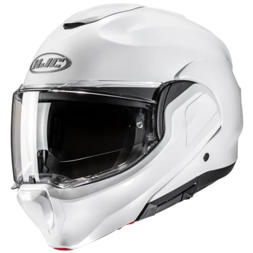 HJC F100 Solid helmet in White, front three-quarter view