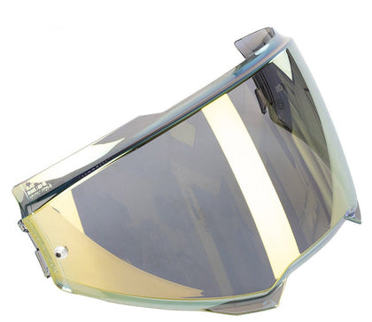 HJC F100 HJ-45 faceshield in Gold, studio view