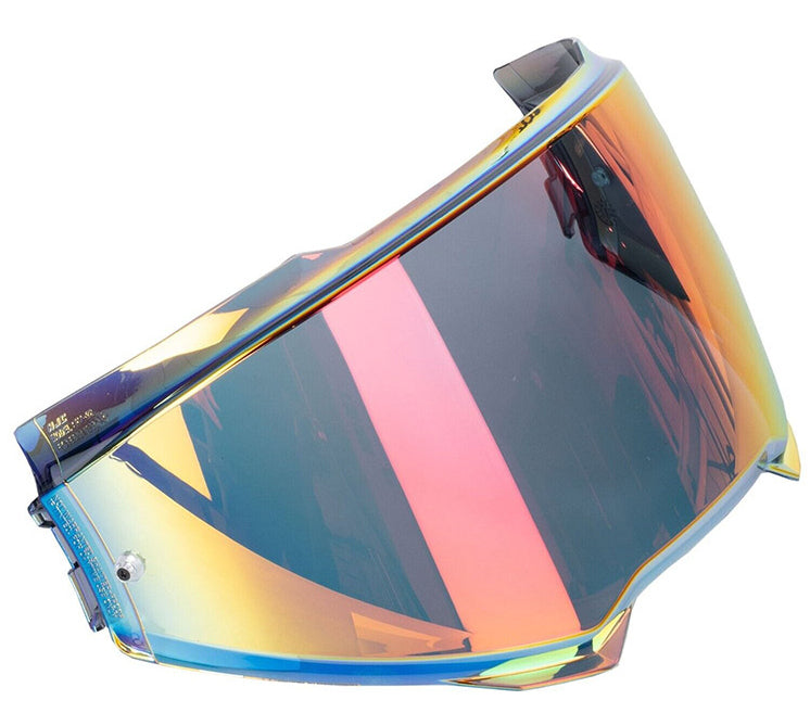 HJC F100 HJ-45 faceshield in Red, studio view