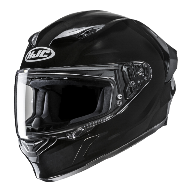HJC i11 Full Face Helmet Solid, gloss black, front three-quarter view