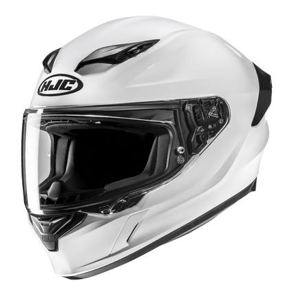 HJC i11 Full Face Helmet Solid, white, front three-quarter view