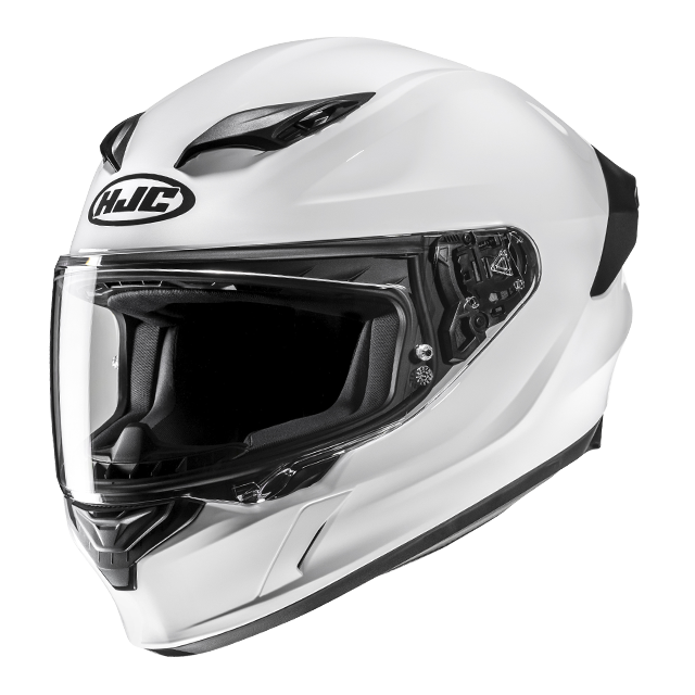 HJC i11 Full Face Helmet Solid, white, front three-quarter view