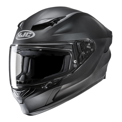 HJC i11 Full Face Helmet Solid, matte black, front three-quarter view