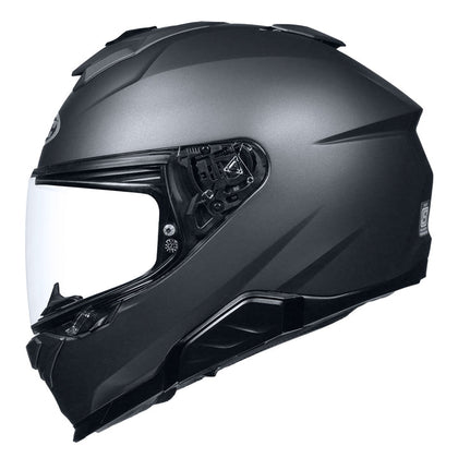 HJC i71 solid full face helmet in matte black side angle