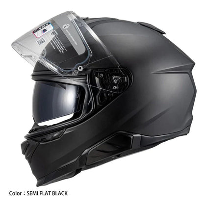 HJC i71 solid full face helmet in matte black front view