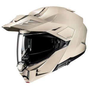HJC i80 Solid in Semi-Flat Sand Beige - three-quarter view