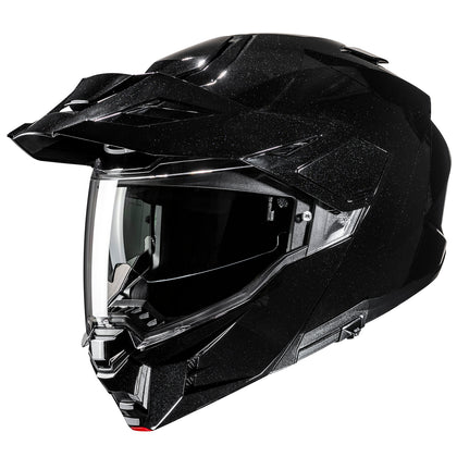 HJC i80 Solid in Gloss Black - three-quarter view