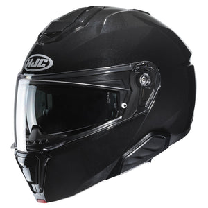 HJC i91 Gloss Black modular motorcycle helmet