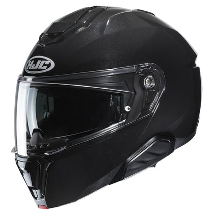 HJC i91 Gloss Black modular motorcycle helmet