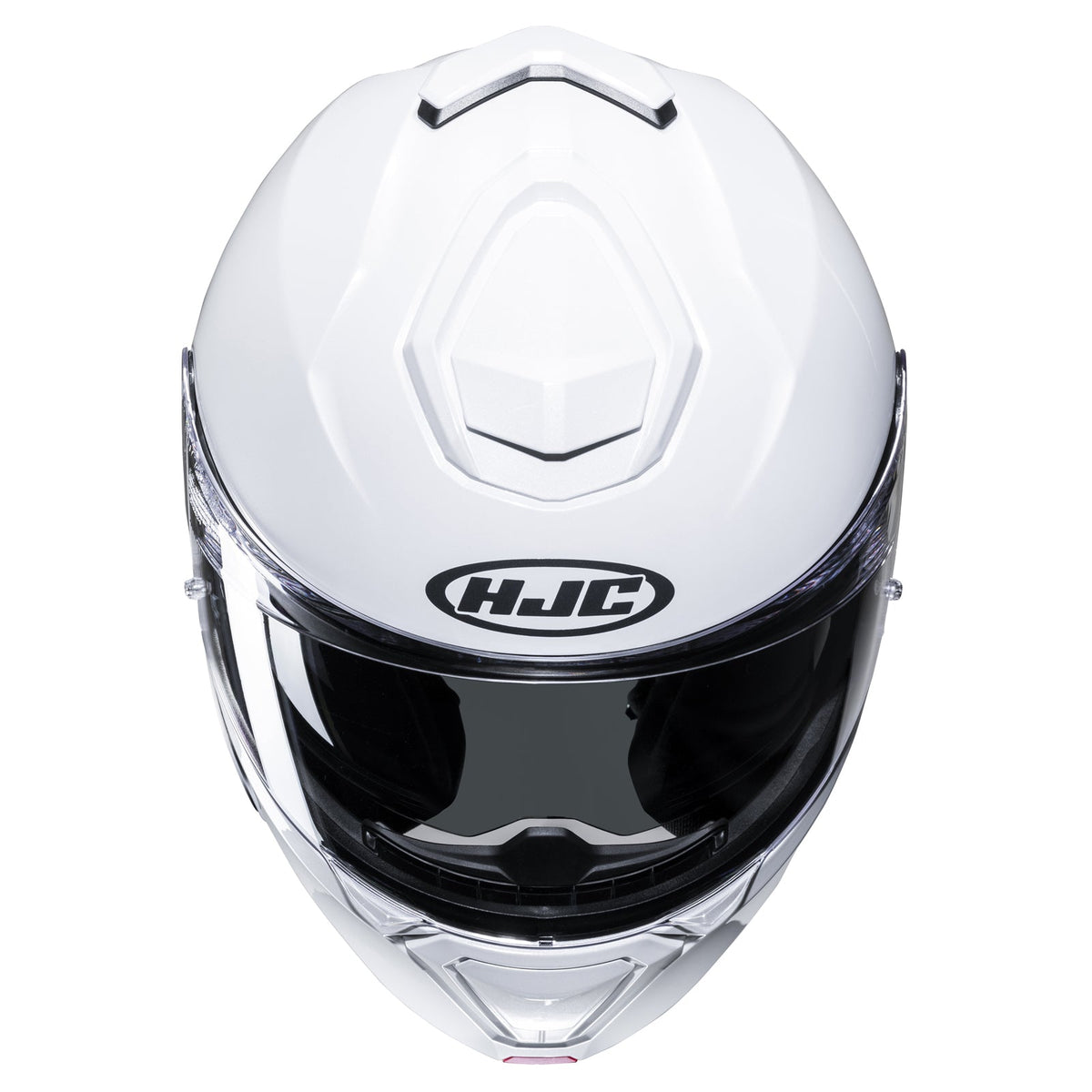 HJC i91 White modular helmet front view