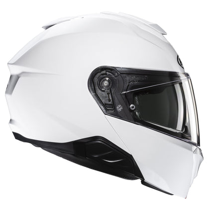 HJC i91 White modular helmet right side view