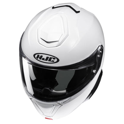 HJC i91 White modular helmet top view