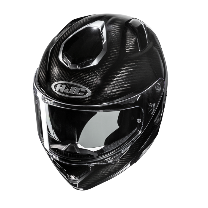 HJC RPHA 72 Carbon helmet in gloss carbon, studio view 2