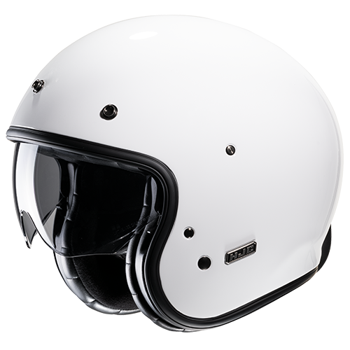HJC V31 Helmet Solid, White, front three-quarter view