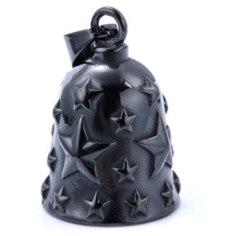 Motorcycle Bell - Black Stars