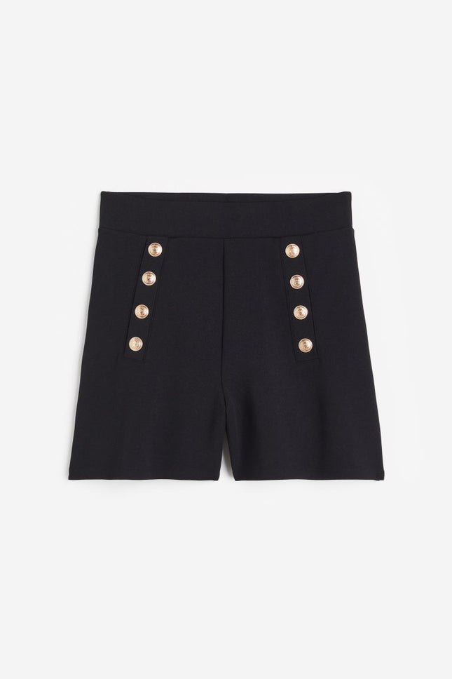 Button Front Shorts