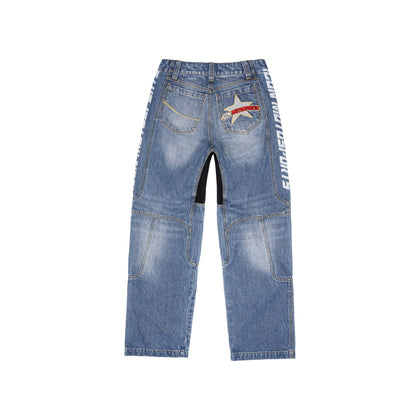 ICON Hooligan Jeans in Blue back view